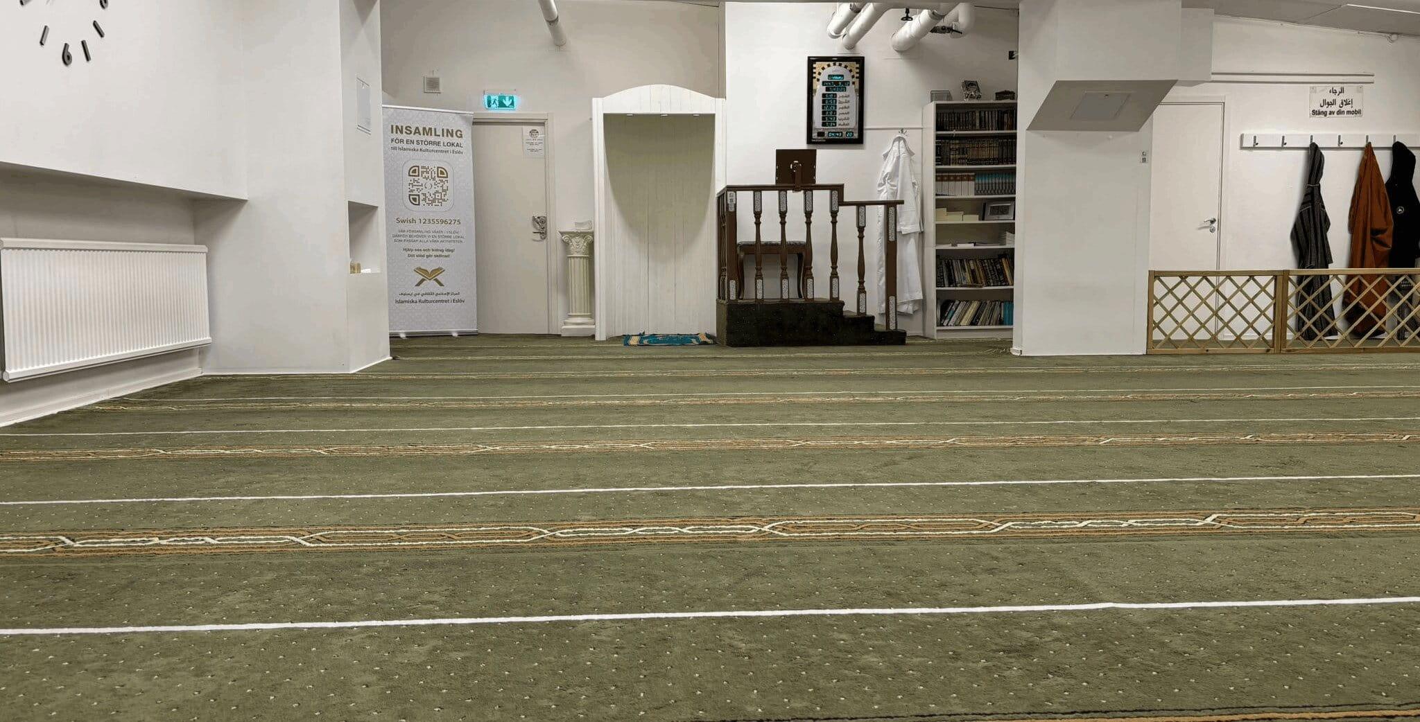 Interiör från Islamiska Kulturcentret i Eslöv